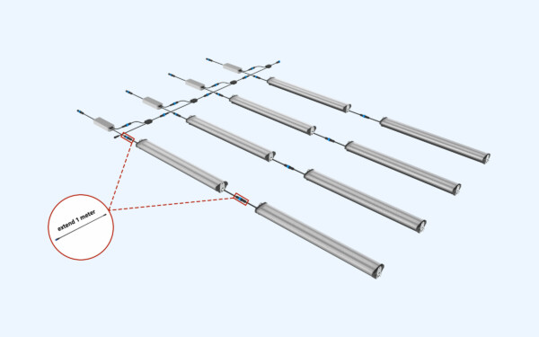 Connecting cable extension 1 meter example